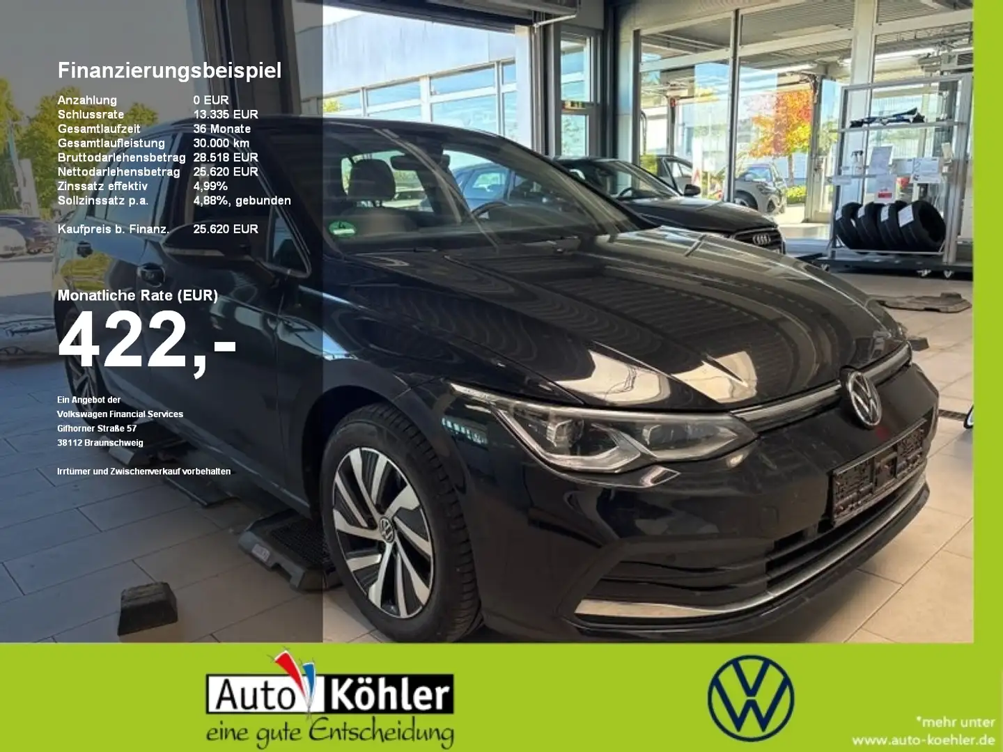 Volkswagen Golf GTE Style eHybrid Black+Matrix+ACC+LED+Virt Schwarz - 1