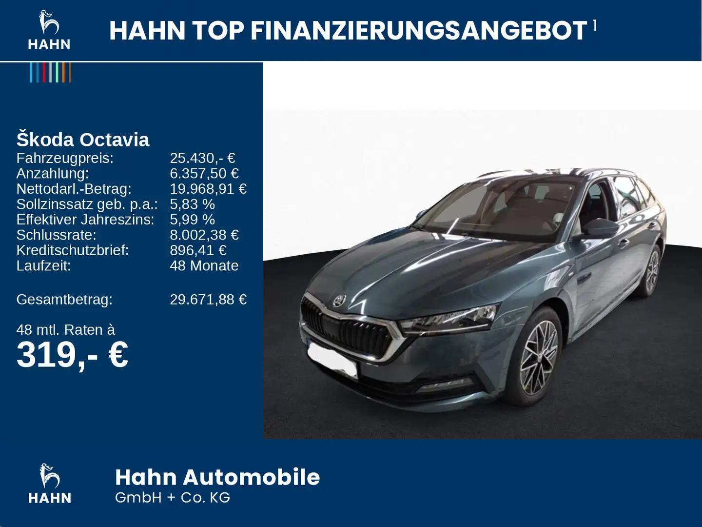 Skoda Octavia Combi 1.5 TSI DSG Clever AHK Temp LED Ca Grau - 2