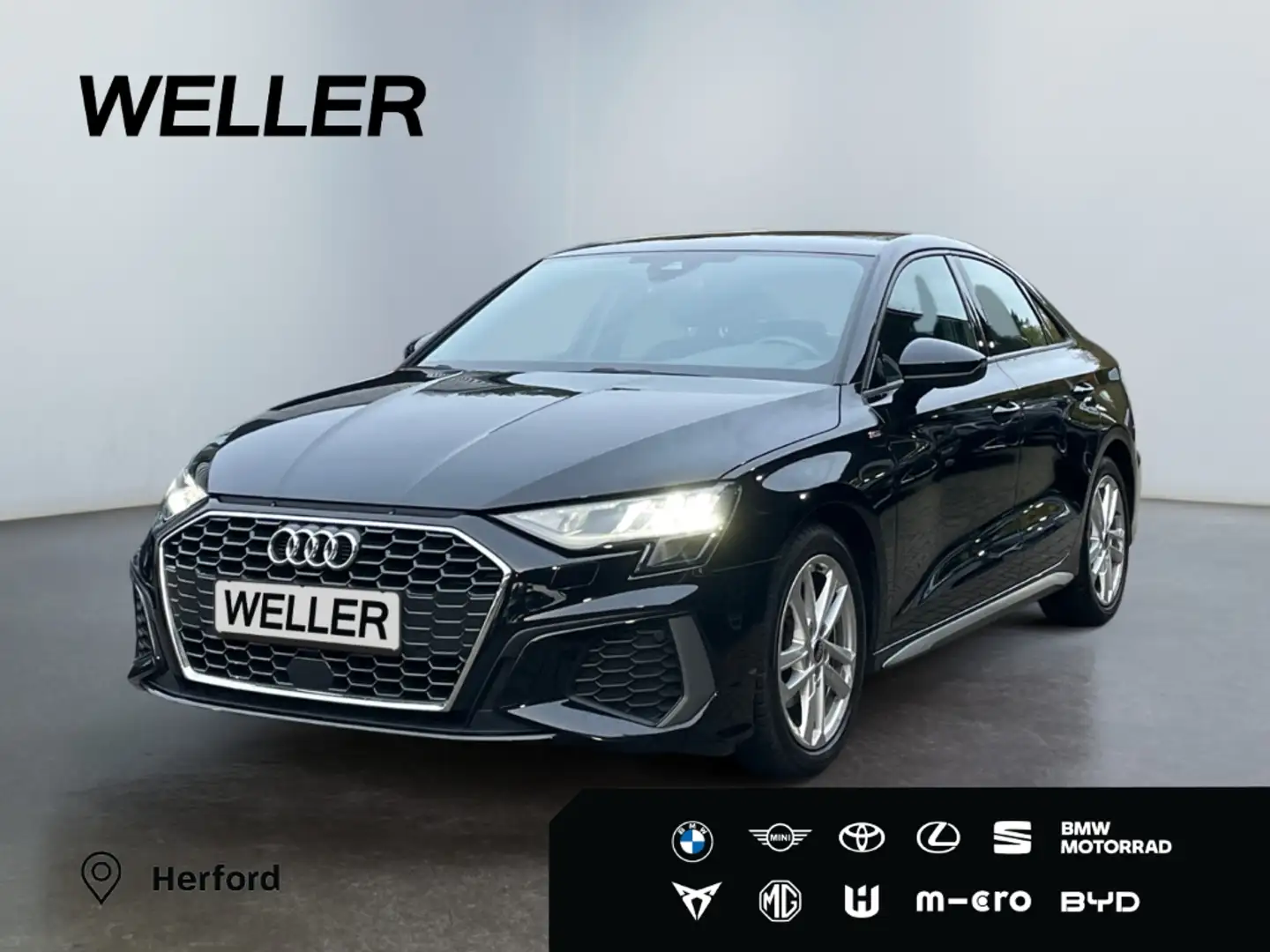 Audi A3 35 TDI Limousine S line *ACC*CAM*MMI*Sound System* Чёрный - 1