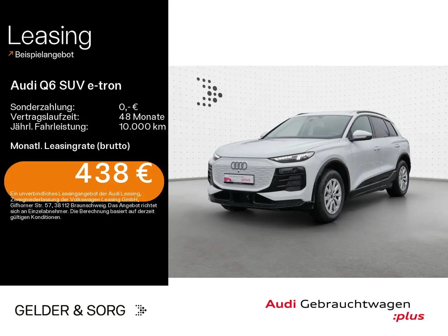 Audi Sonstige Q6 e-tron 0,25%*LED*Matrix*Virtual*ACC*360° Weiß - 1