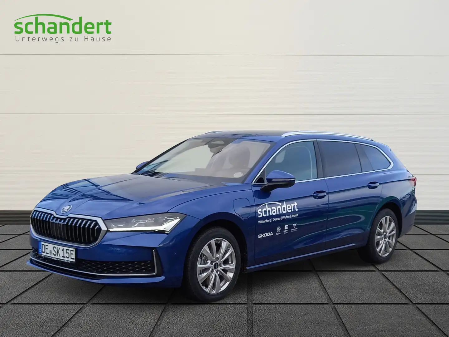 Skoda Superb Combi 1.5 TSI iV Selection LED Navi AHK Blau - 1