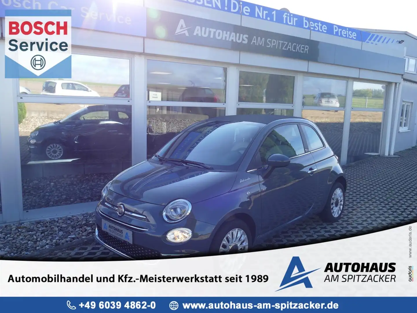 Fiat 500C CABRIO DolceVita HYBRID Apple/Android Grau - 1