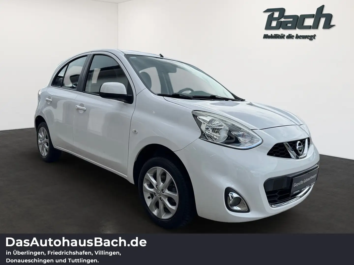 Nissan Micra 5.tg 1.2 Acenta Klimaautomatik+LM-USB Wit - 2