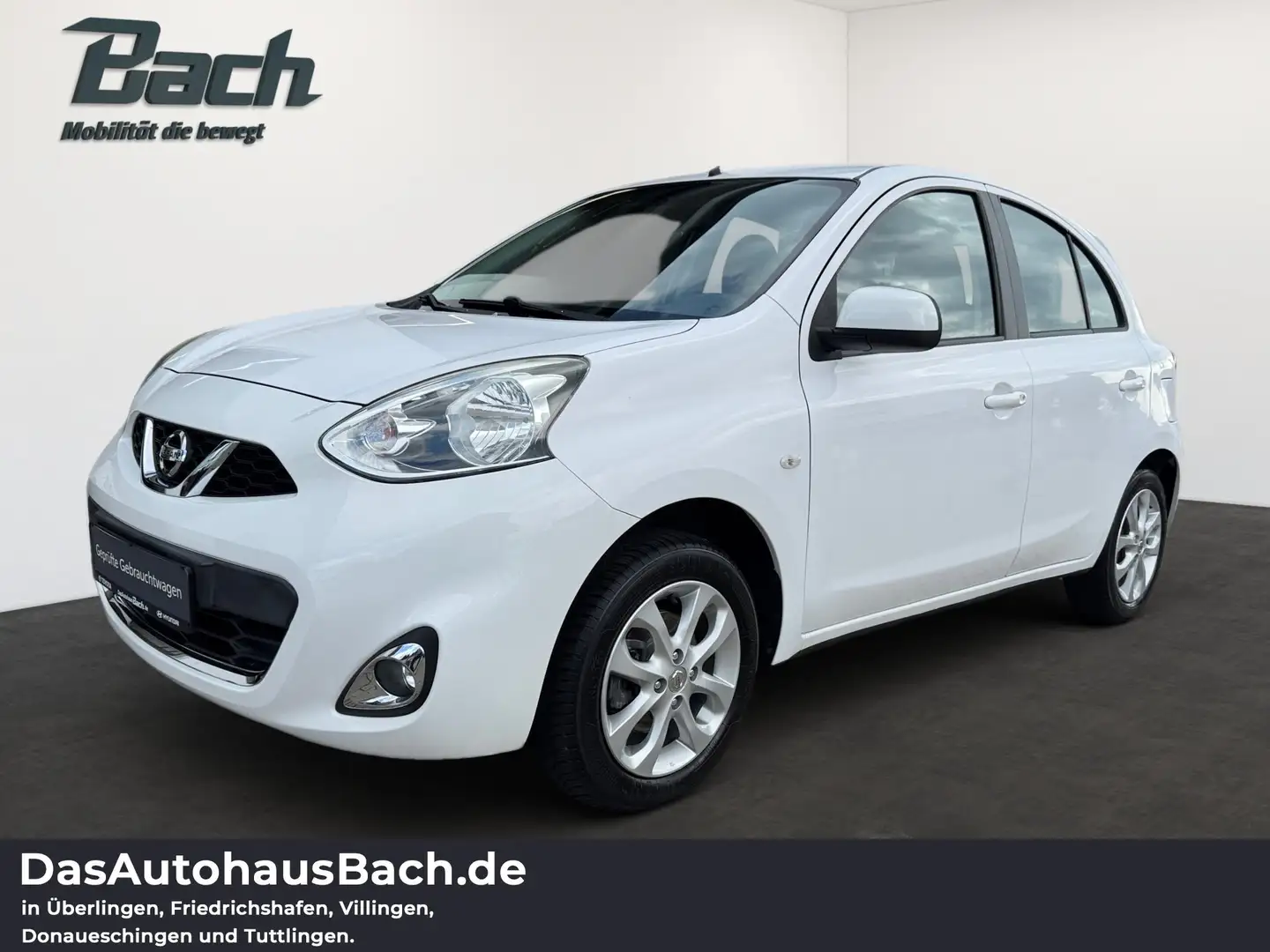 Nissan Micra 5.tg 1.2 Acenta Klimaautomatik+LM-USB Wit - 1