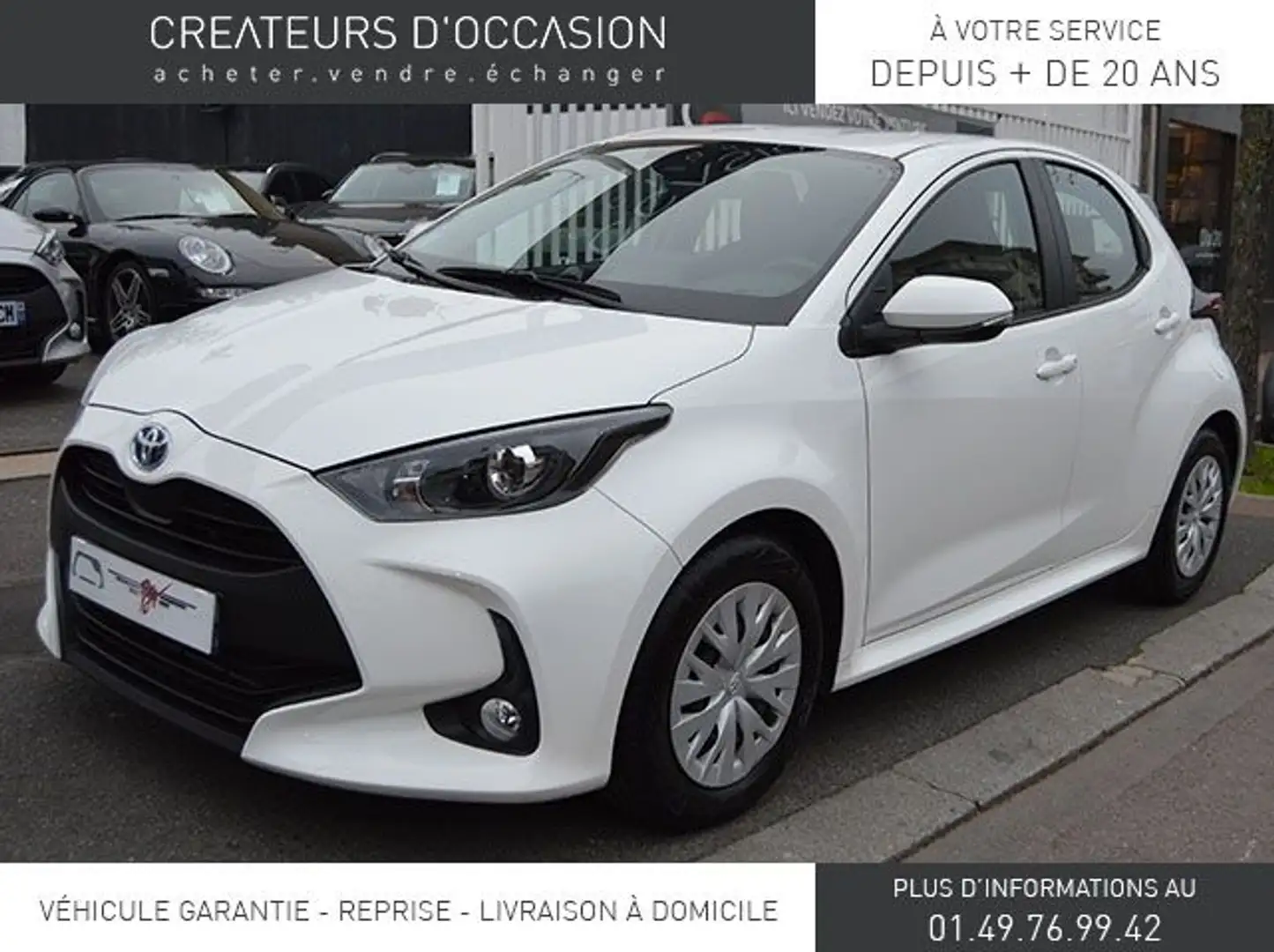 Toyota Yaris 116H DYNAMIC BUSINESS 5P + PROGRAMME BEYOND ZERO A Blanc - 1