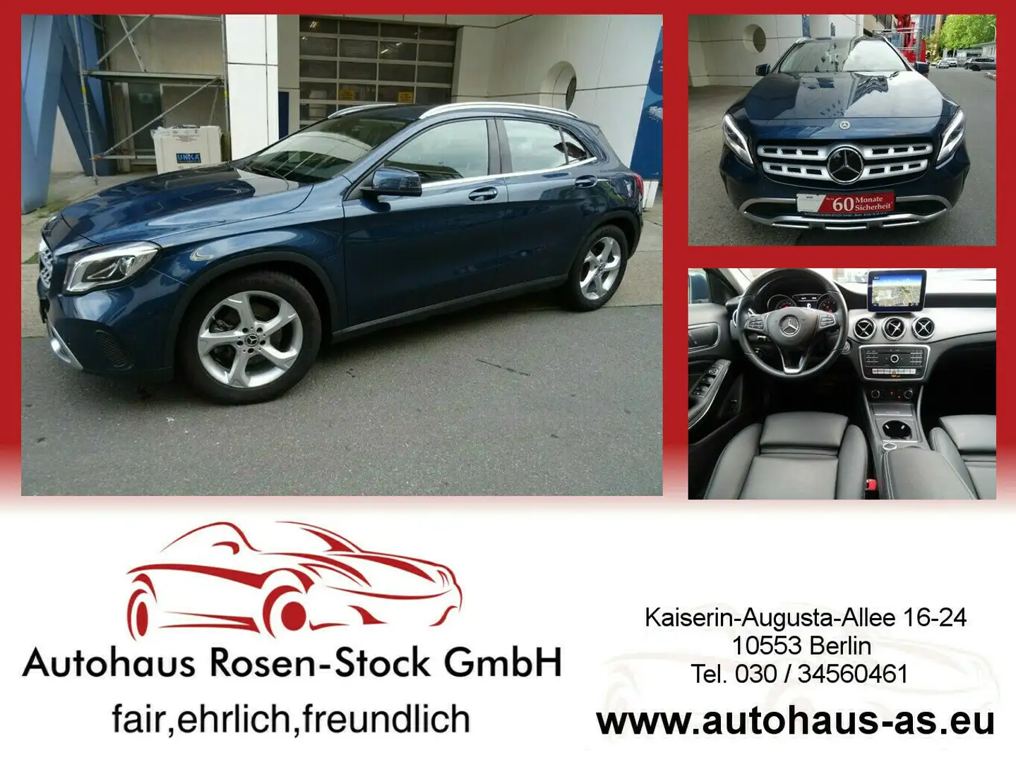 Mercedes-Benz GLA 250 Urban 7G-DCT,ACC,Leder,Kamera,Comand Bleu - 1