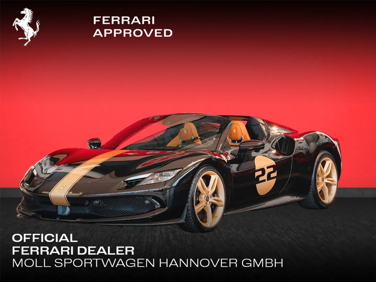 Ferrari 296 GTS Atelier*Lift*Carbon*Lackierte-Nummern Noir - 1