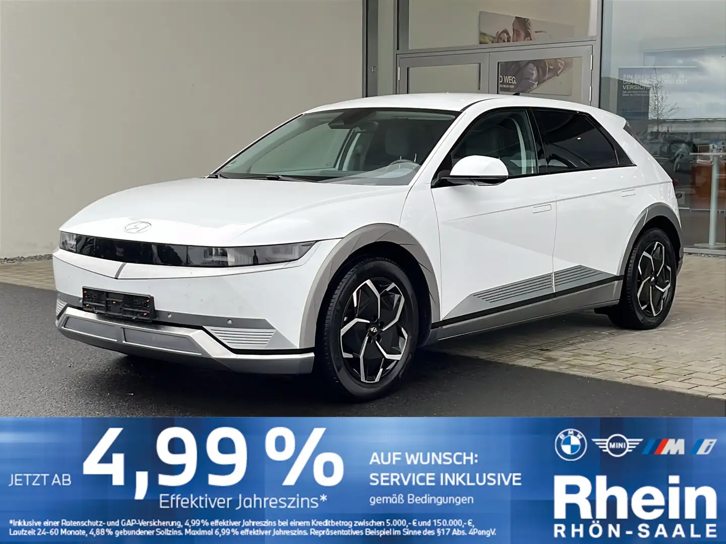 Hyundai IONIQ 5 58 kWh Navi.LED.RfK.SH.Tempomat. Blanc - 1