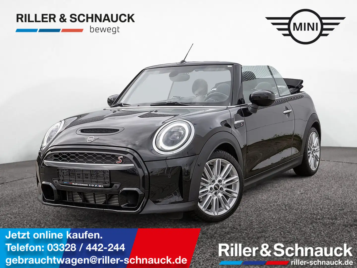 MINI Cooper S Cabrio Classic Trim LED+KAM+KEYLESS+ Schwarz - 1