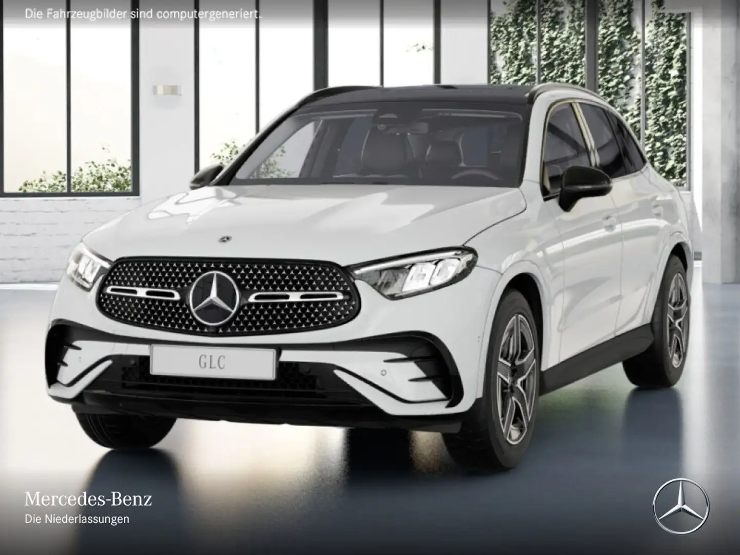 Mercedes-Benz GLC 200 4M AMG+NIGHT+PANO+AHK+LED+KAMERA+KEYLESS Weiß - 2
