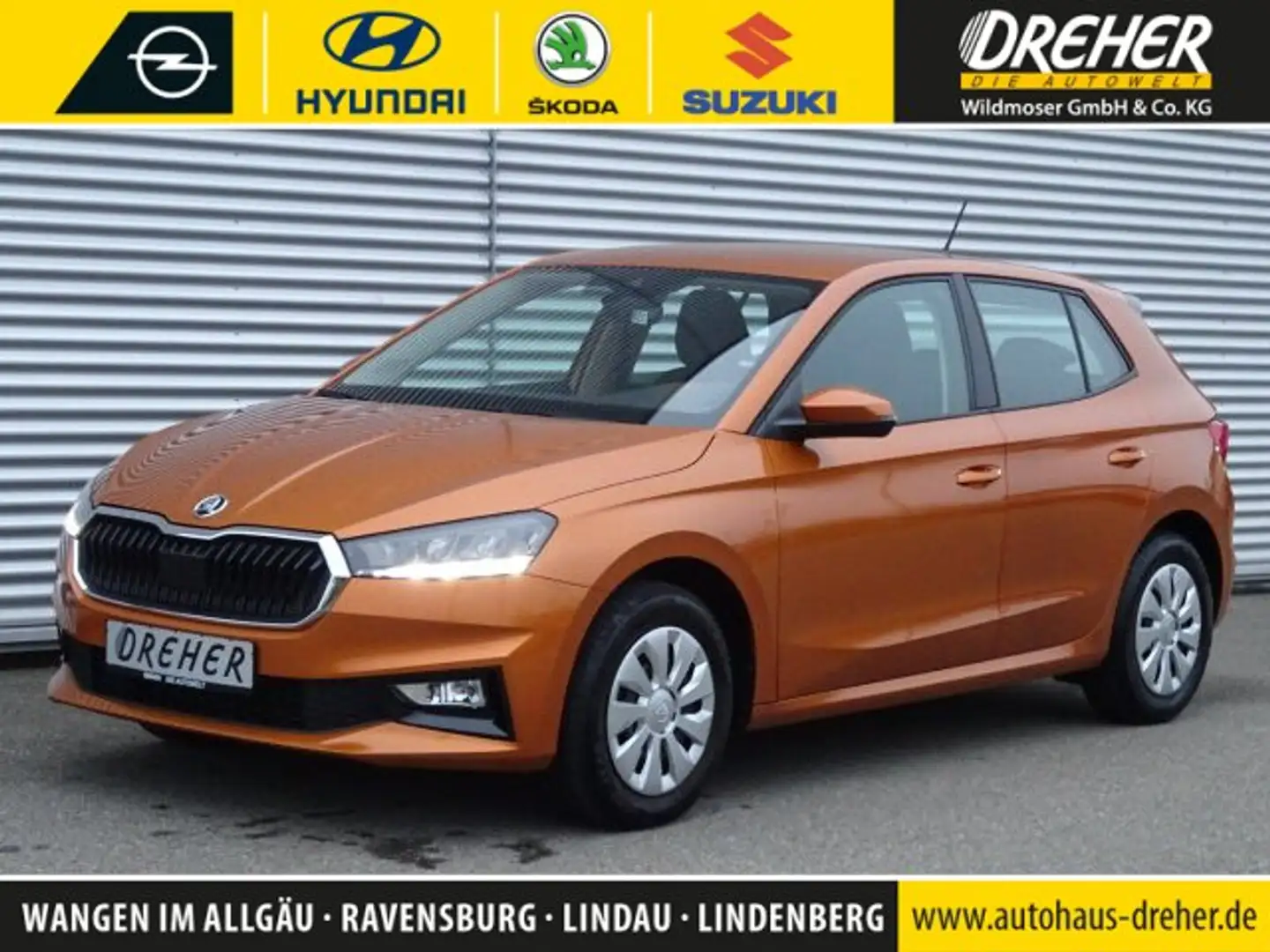 Skoda Fabia Fabia 1.0 TSI Selection Klima/LED/Sitzhzg./PDC BC Orange - 1