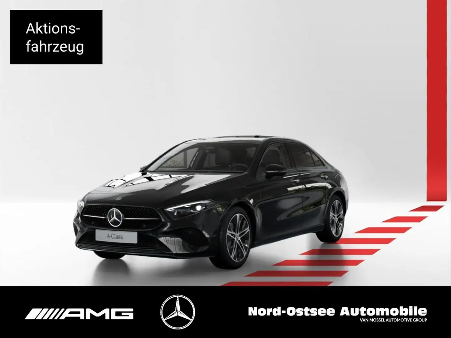 Mercedes-Benz A 180 d Limousine PROGRESSIVE NIGHT PANO DISTR Schwarz - 1