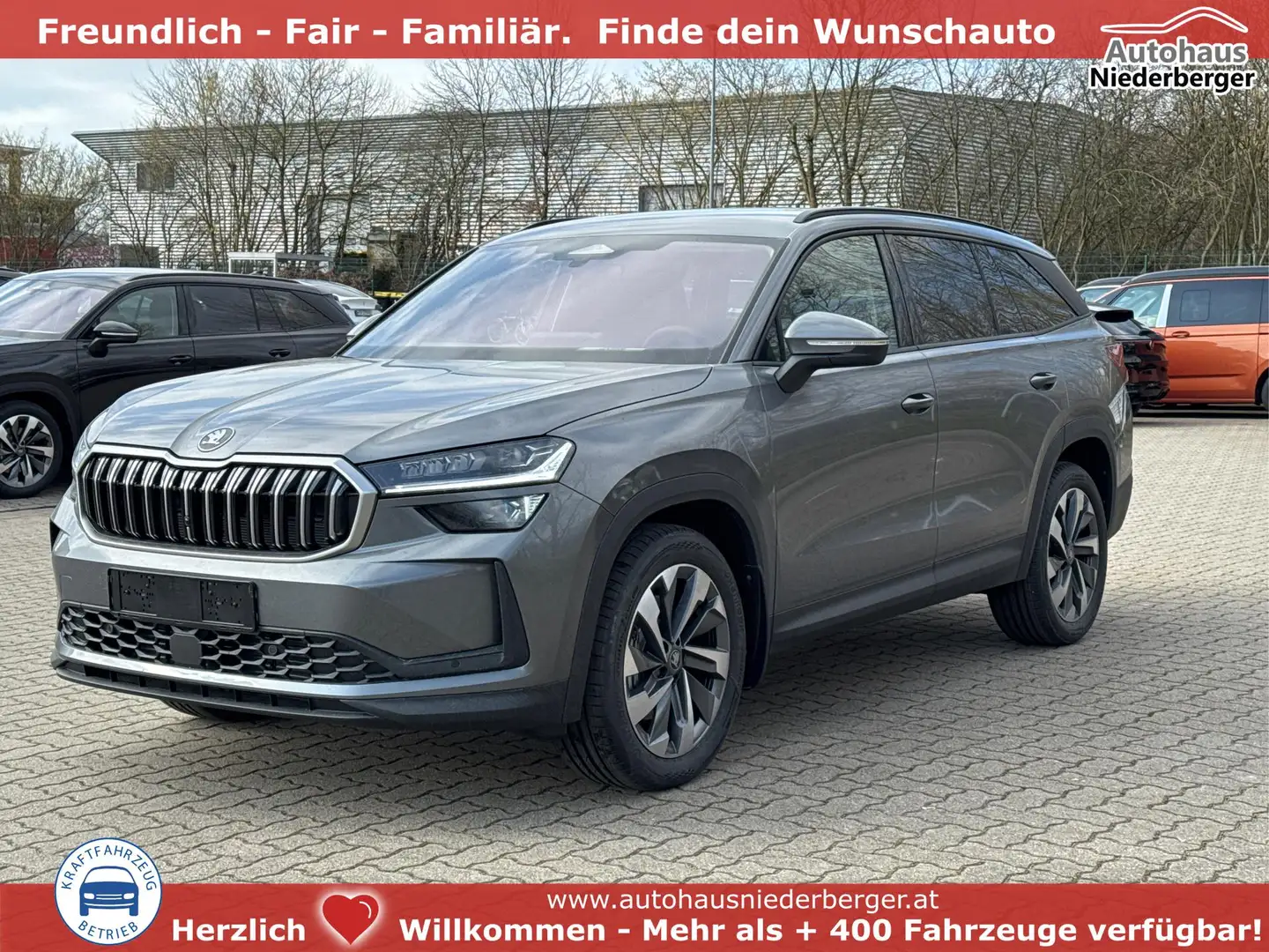 Skoda Kodiaq Selection AHK+MATRIX-LED+KAMERA+EL.HECKKL.+PDC ... Grau - 1