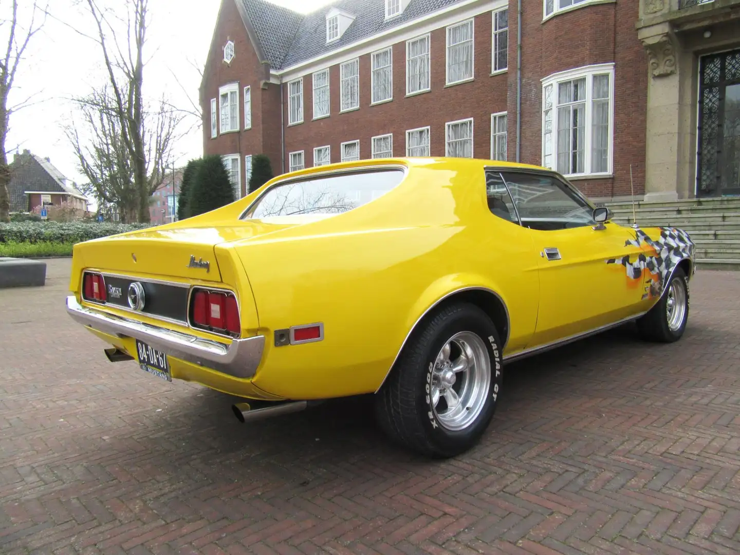 Ford Mustang USA V8 AUT LPG 1972 BTW GEREST. APK BEL VRIJ Yellow - 2