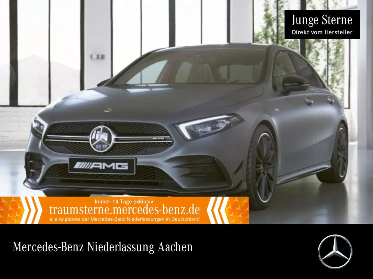 Mercedes-Benz A 35 AMG A 35 Lim 4M AMG+360°+MULTIBEAM+FAHRASS+BURMESTER Grau - 1