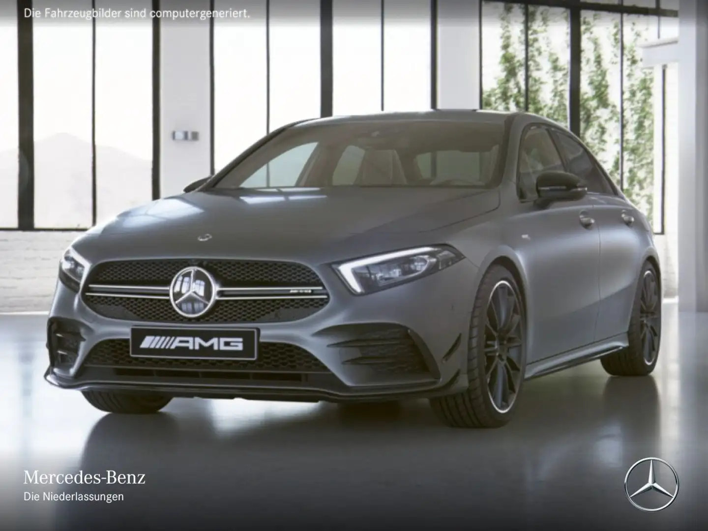 Mercedes-Benz A 35 AMG A 35 Lim 4M AMG+360°+MULTIBEAM+FAHRASS+BURMESTER Grau - 2