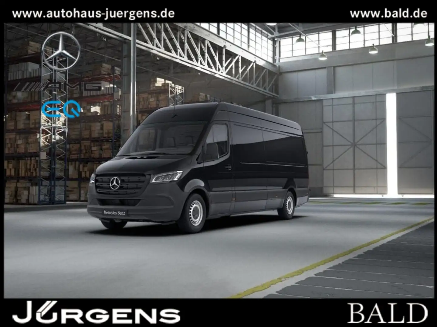 Mercedes-Benz Sprinter 317 CDI +MBUX+LED+Navi+AHK+AUT+SHZ Zwart - 1