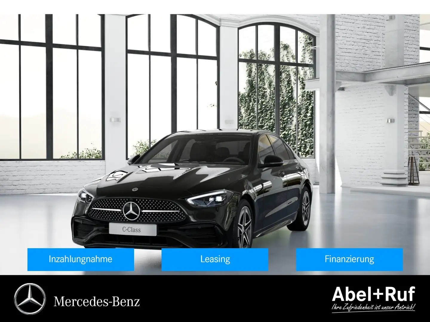 Mercedes-Benz C 200 d AMG+MBUX+LED+NIGHT+Kamera+Ambi+LrHz+DAB Schwarz - 1