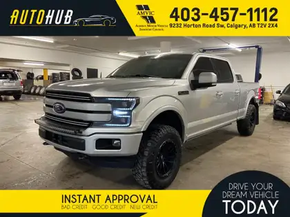 Silver 2018 Ford F-150 Pickup Truck Four-Wheel Drive Automatic