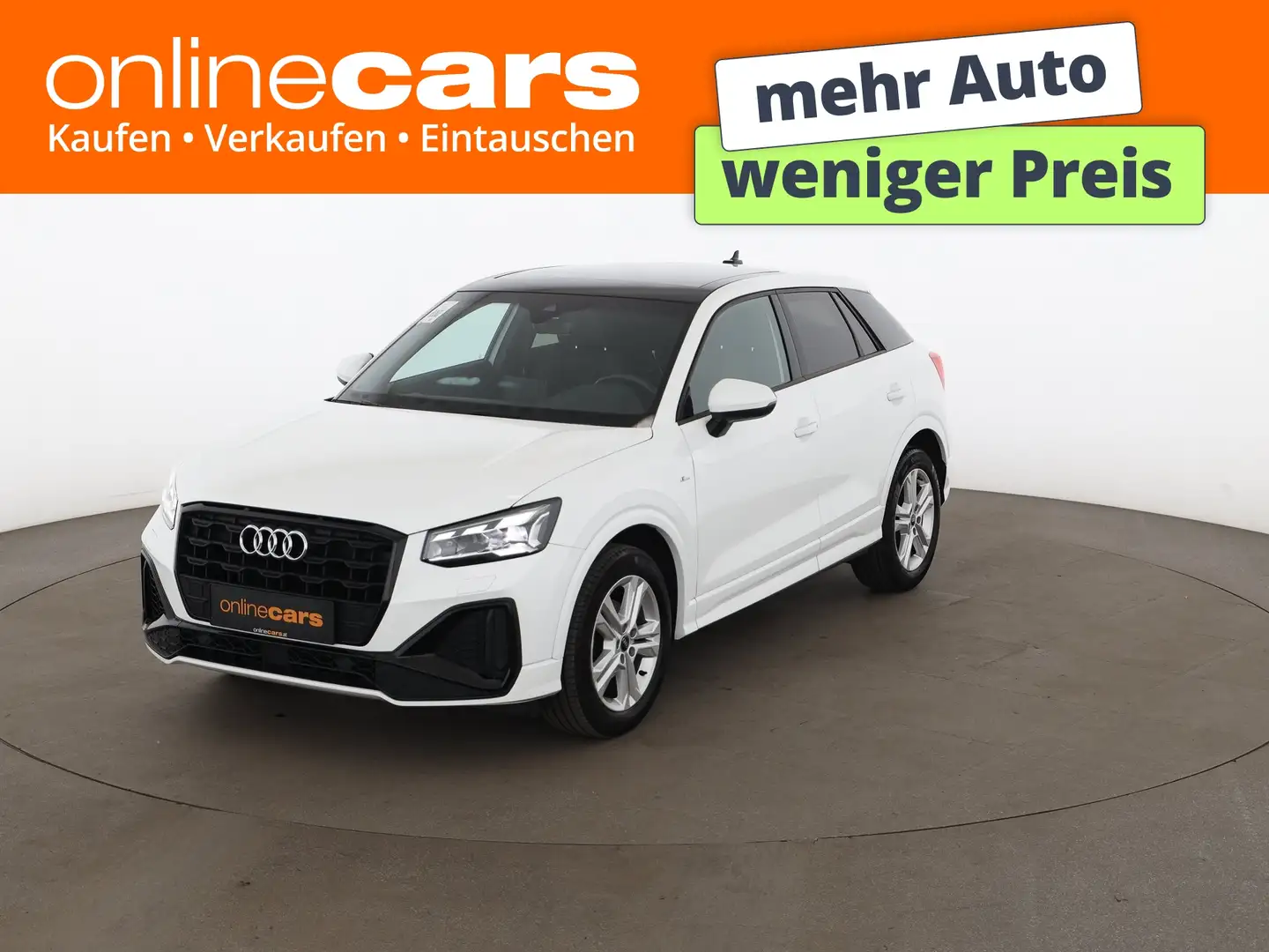 Audi Q2 30 TFSI S-Line MATRIX SKY LEDER SITZHZG R-CAM Weiß - 1