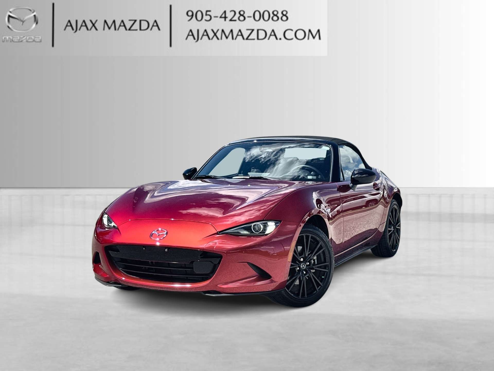 Red 2024 Mazda MX-5 Miata Convertible Rear-Wheel Drive Automatic