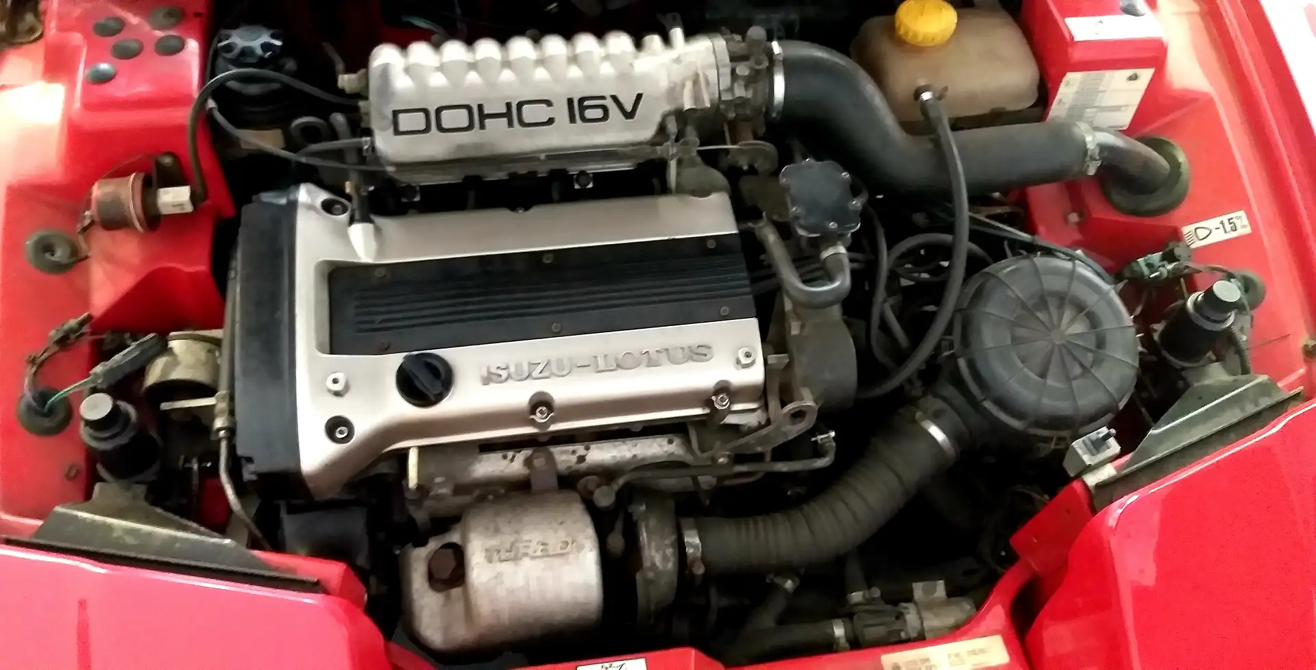 Lotus Elan LOTUS ELAN TURBO 167CV (non cat) M100 CABRIO Rot - 2