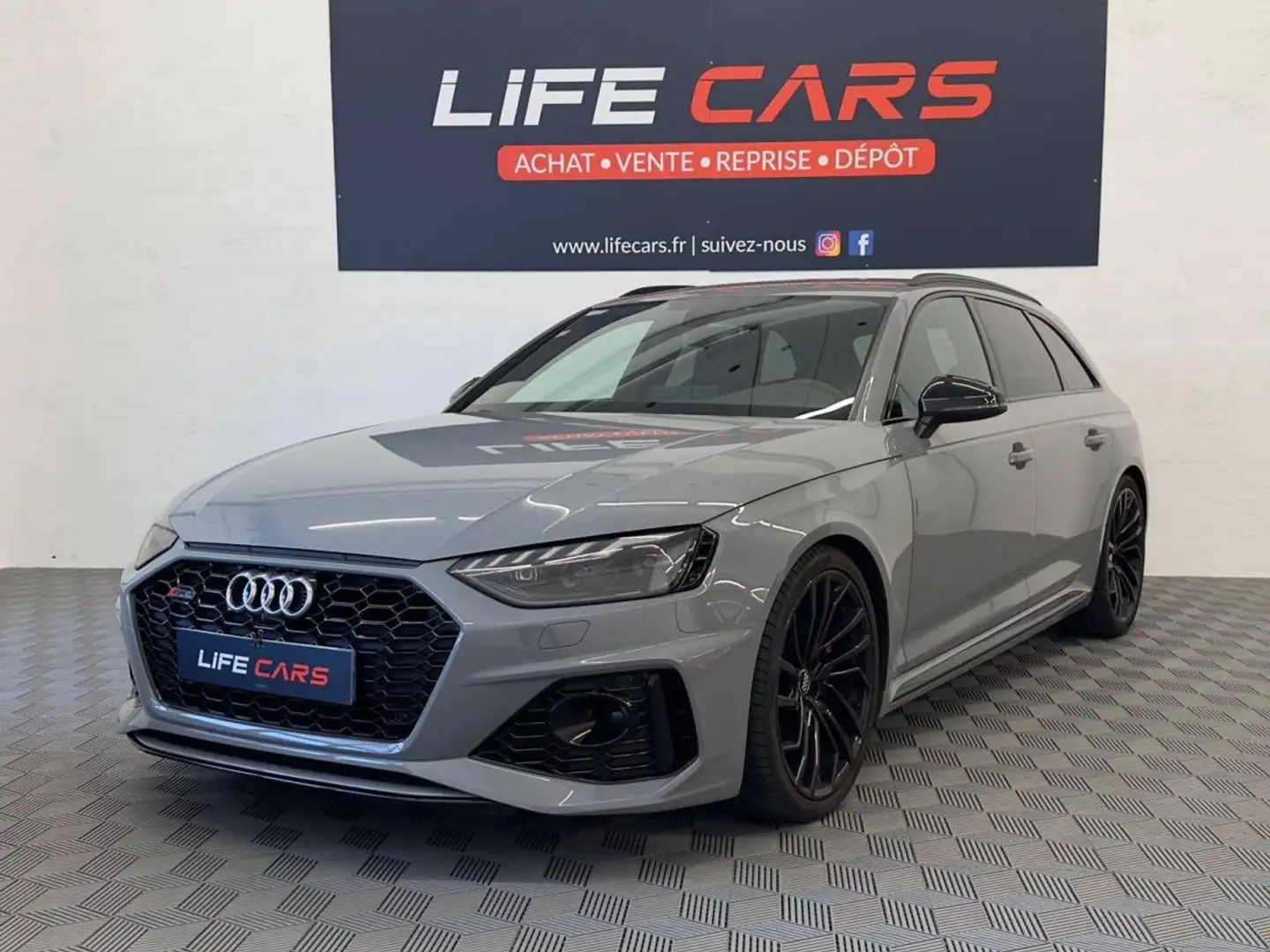 Audi RS4 Avant (B9) 2.9 V6 TFSI 450ch 2021 quattro 2ème main entretien complet garantie 12 mois Gris - 2