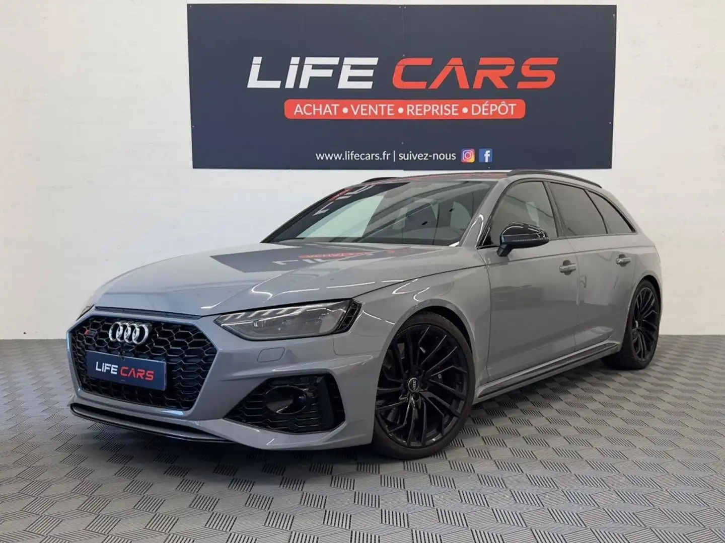 Audi RS4 Avant (B9) 2.9 V6 TFSI 450ch 2021 quattro 2ème main entretien complet garantie 12 mois Grau - 1
