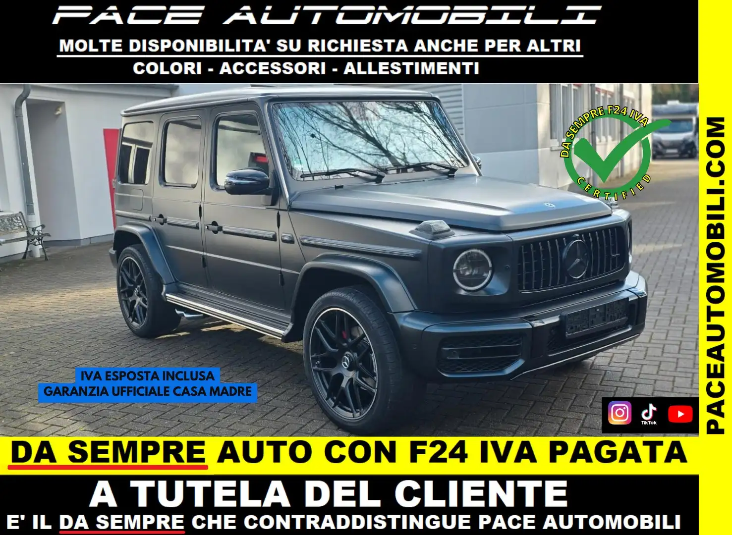 Mercedes-Benz G 400 d AMG PREMIUM 63 LOOK PACK TV X3 22" MASSAGGIO Noir - 1