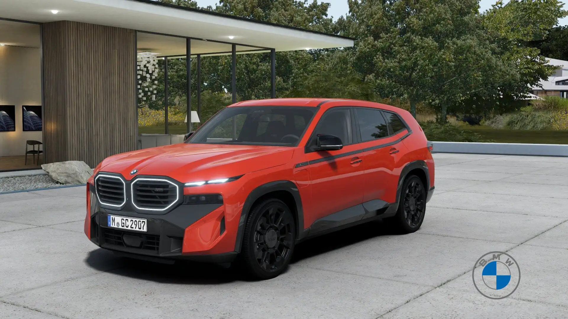 BMW XM 50e  23" DA Prof. Autobahnas. AHK Massage Czerwony - 1
