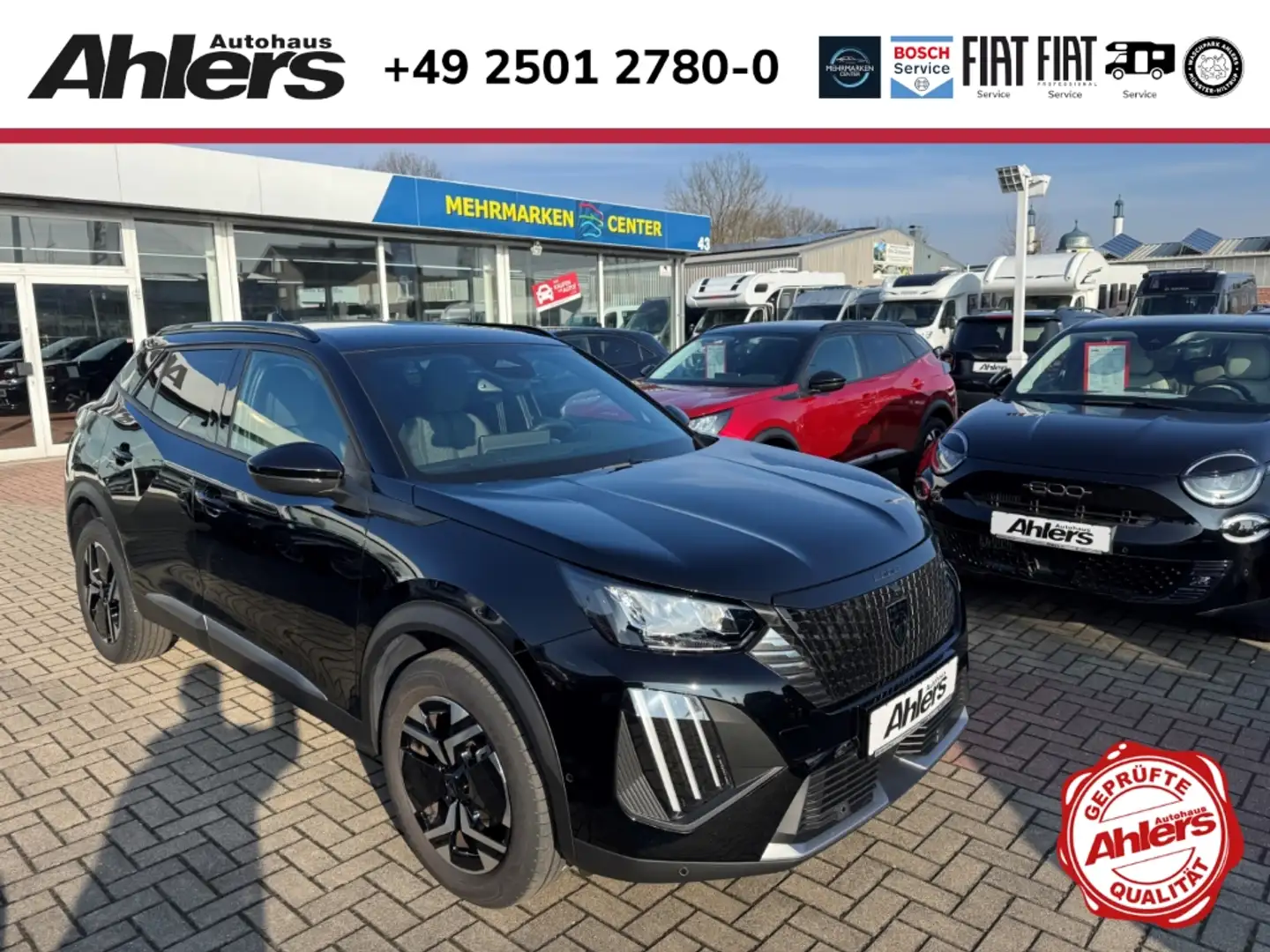 Peugeot 2008 Allure+NAVI+2xKAMERA+ACC+TOTWINKEL+CARPLAY+KLIMAAU Schwarz - 1