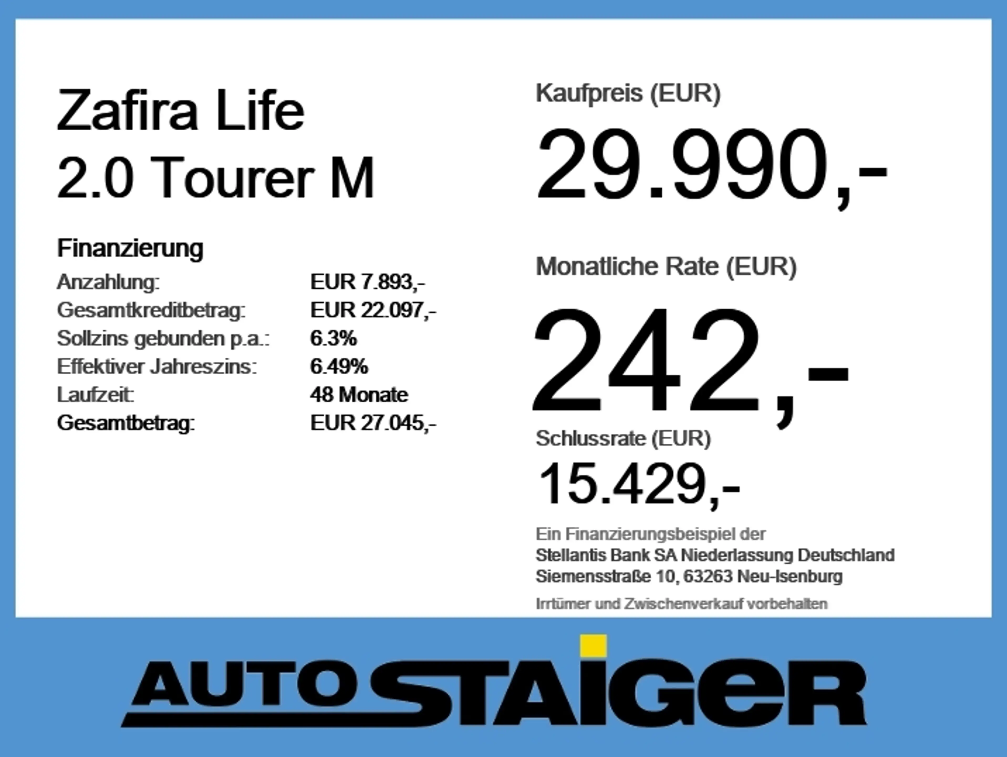 Opel Zafira Life 2.0 Tourer M ACC+Navi+HeadUp+Pano — photo 6