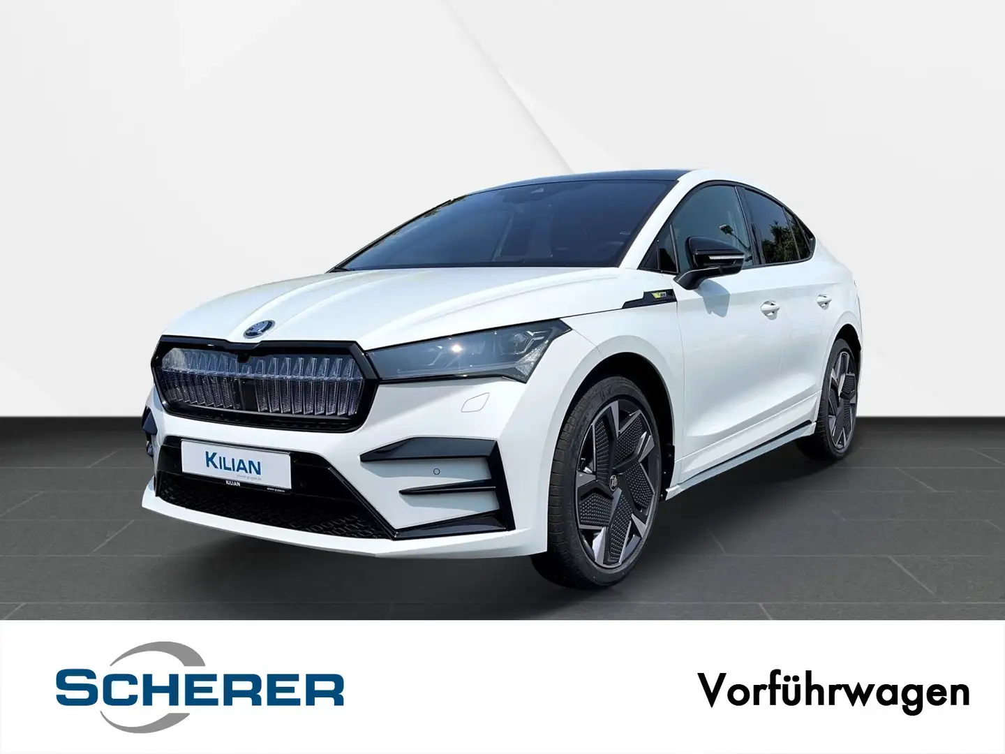 Skoda Enyaq Coupé RS NAVI PANO AHK Weiß - 1
