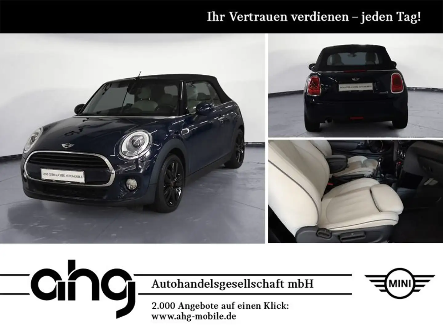 MINI Cooper Cabrio Klimaaut. Sportsitze PDC ISOFIX Blau - 1