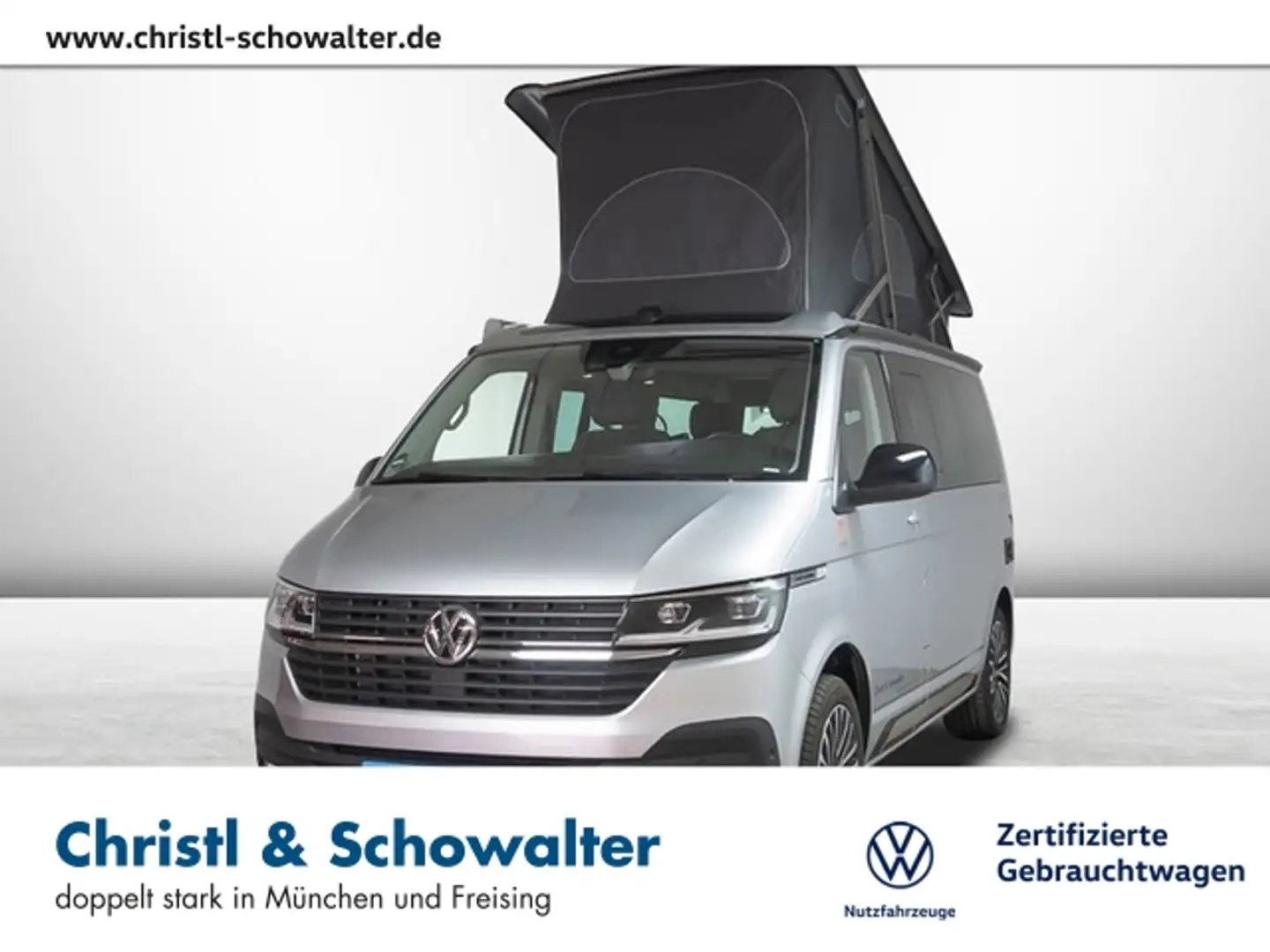 Volkswagen T6.1 California Ocean 2.0 TDI DSG Edition LED Silber - 1