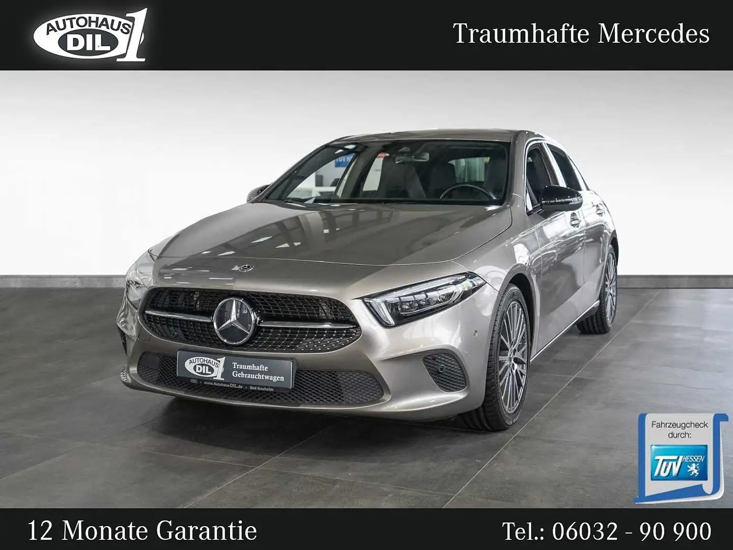 Mercedes-Benz A 220 Urban-Progressive + Night Paket *AHK* RFK Grijs - 1