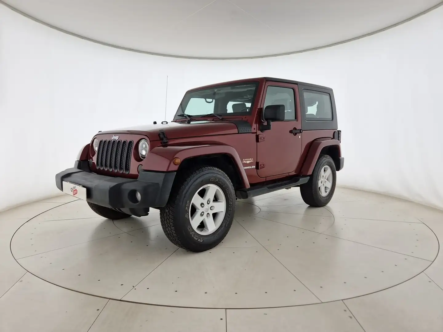 Jeep Wrangler 3p 2.8 crd sahara auto Rosso - 1