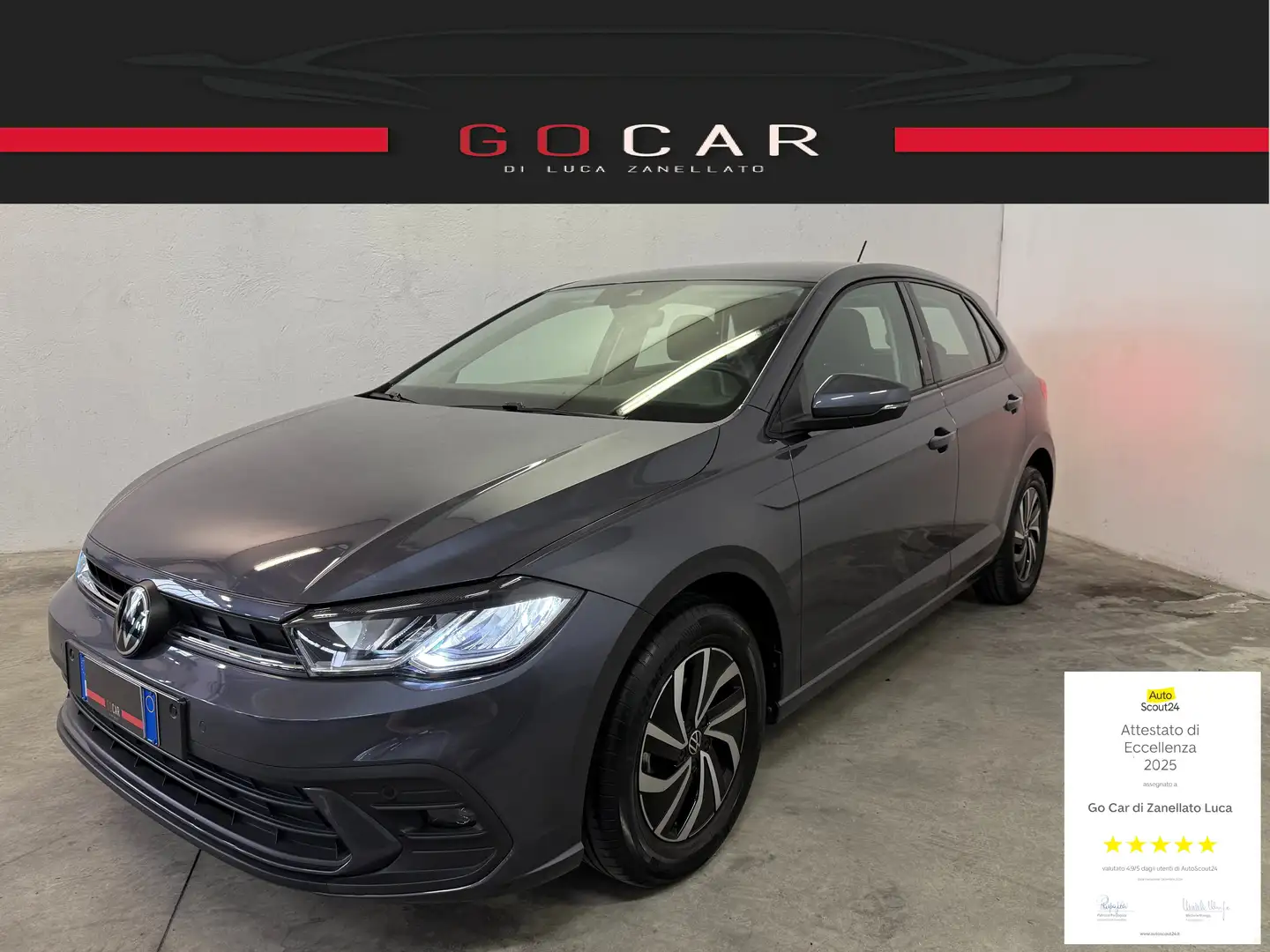 Volkswagen Polo 1.0 Tsi Style 95cv Dsg -NEOPATENTATI - Garanzia VW Gris - 1