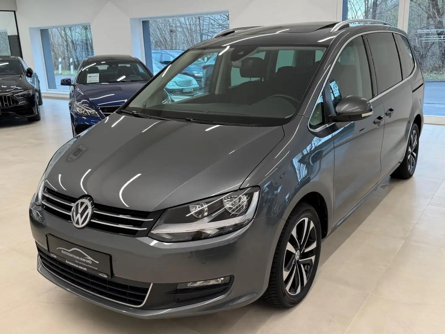 Volkswagen Sharan United PANO 7 SITZE RFK EL:TÜR Gris - 1