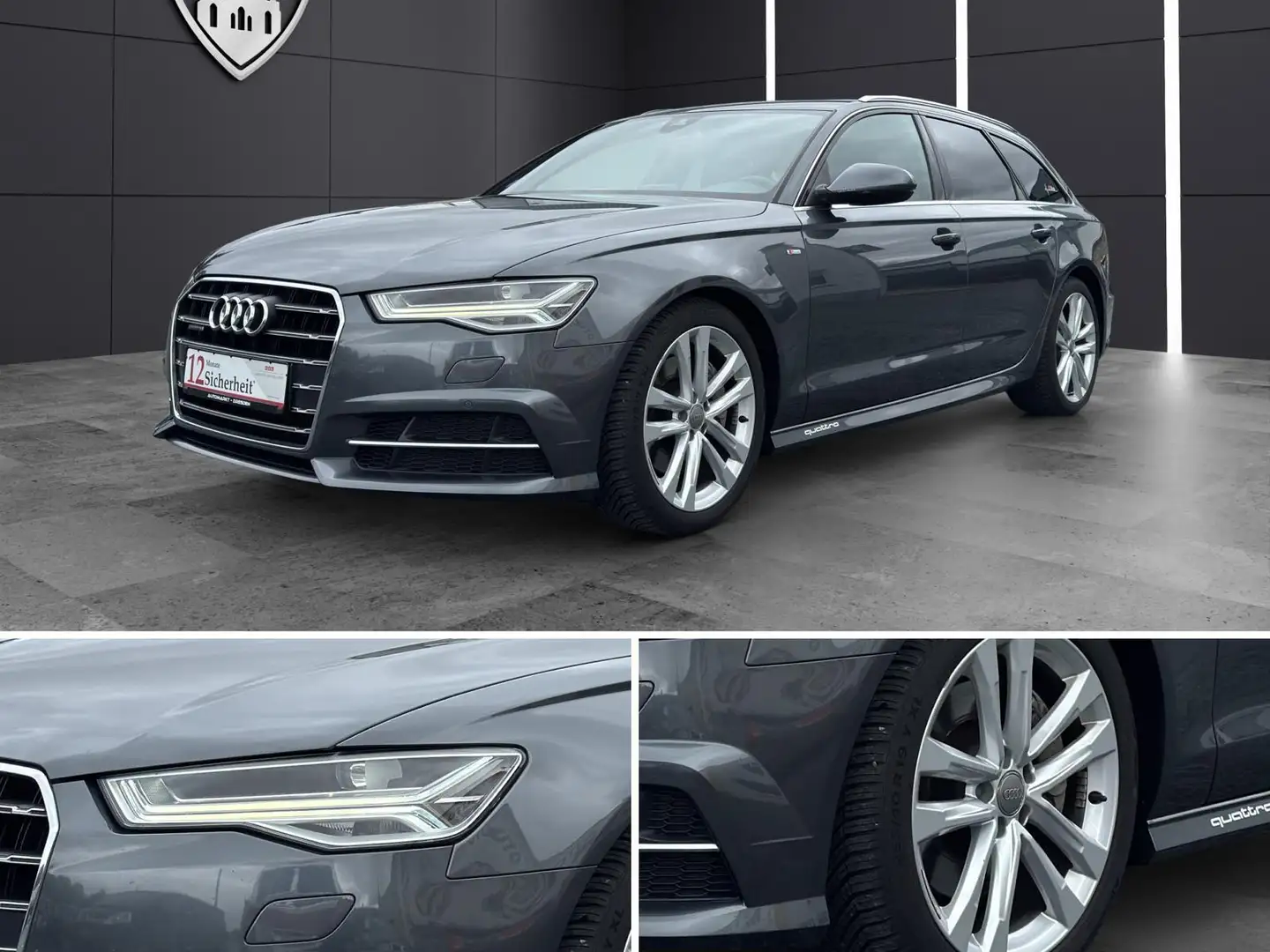 Audi A6 2.0 TFSI quattro S-Line StHzg*AHK*LED*4xSHZ! Grau - 2