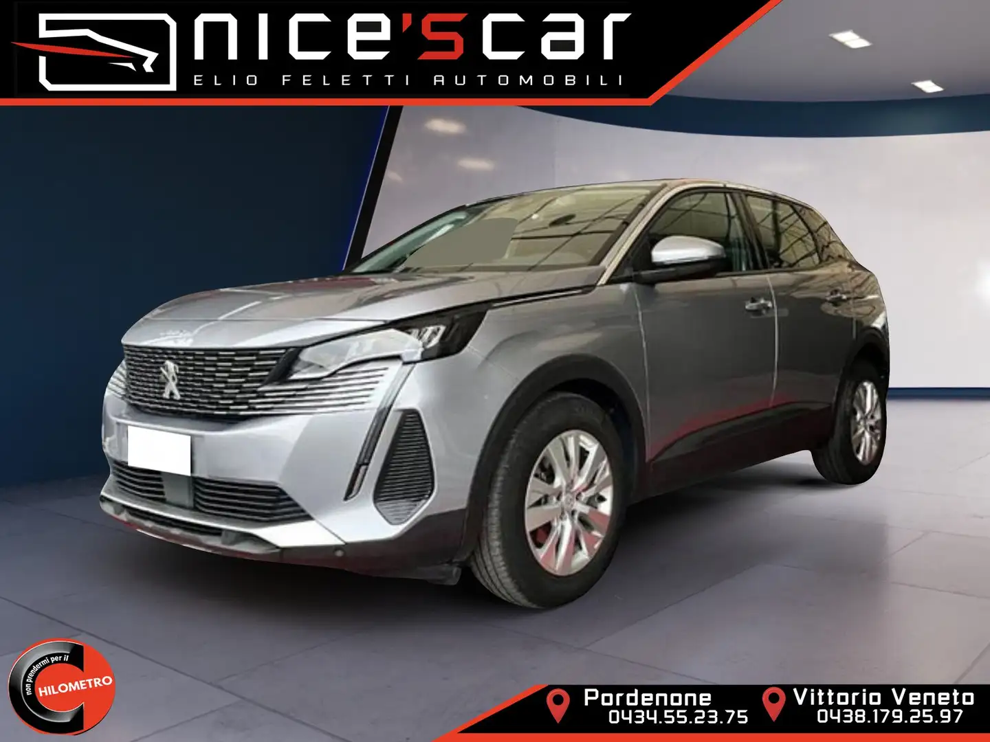 Peugeot 3008 BlueHDi 130 EAT8 S&S Active Business Argento - 1