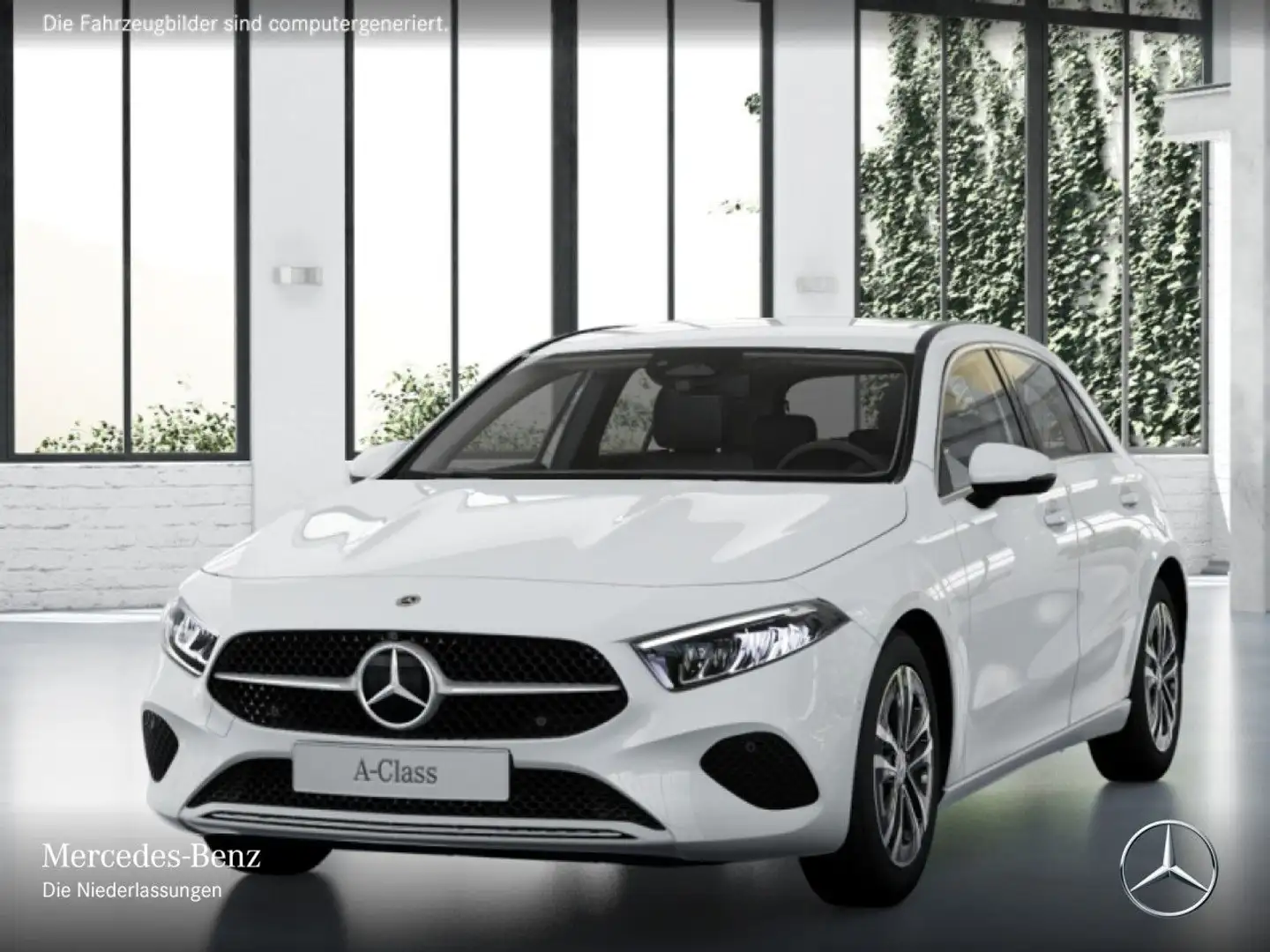 Mercedes-Benz A 180 PROGRESSIVE+360°+LED+TOTW+7G Blanc - 2