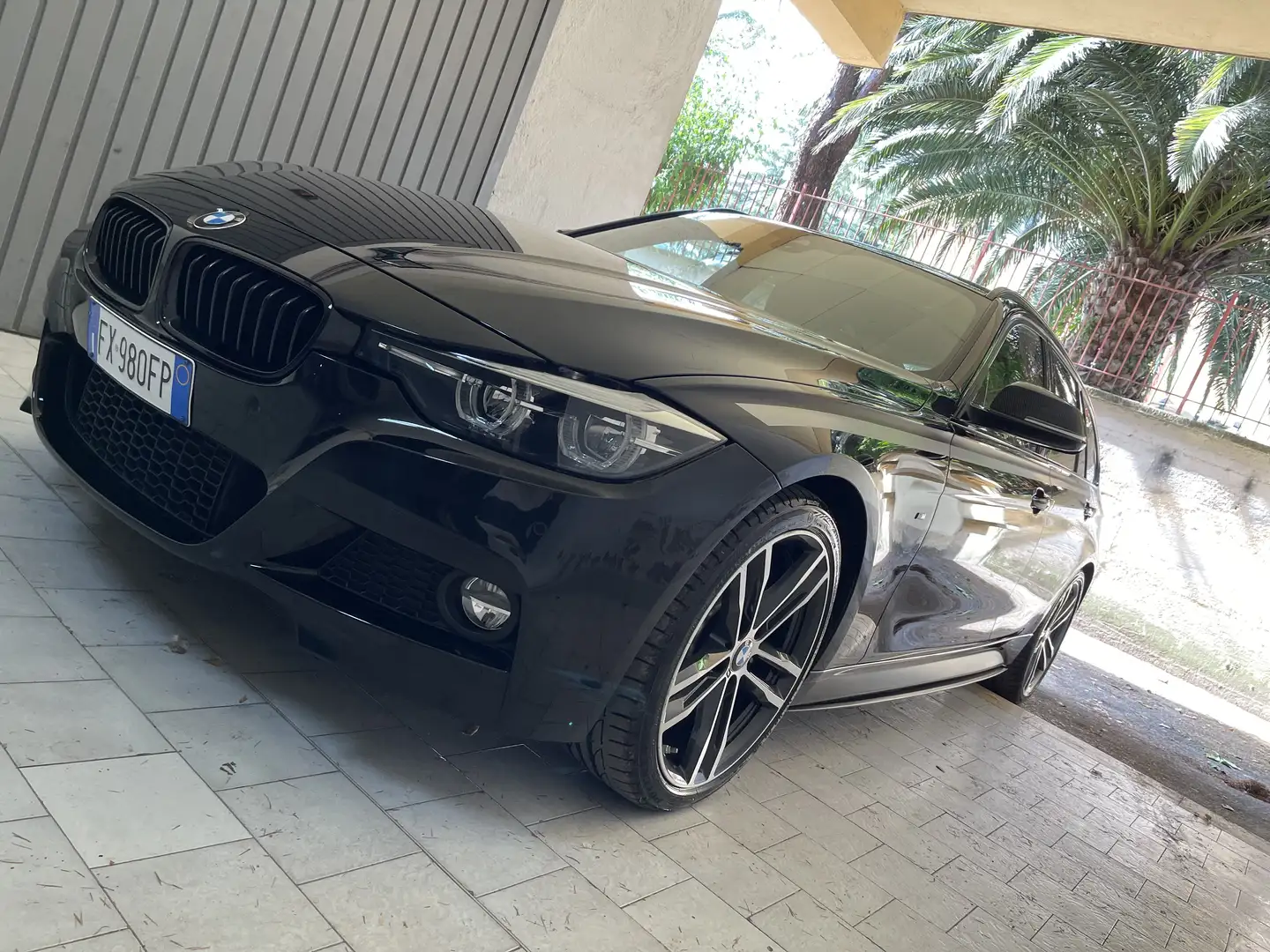 BMW 316 serie 3 Touring Msport SHADOW EDITION auto Fekete - 2