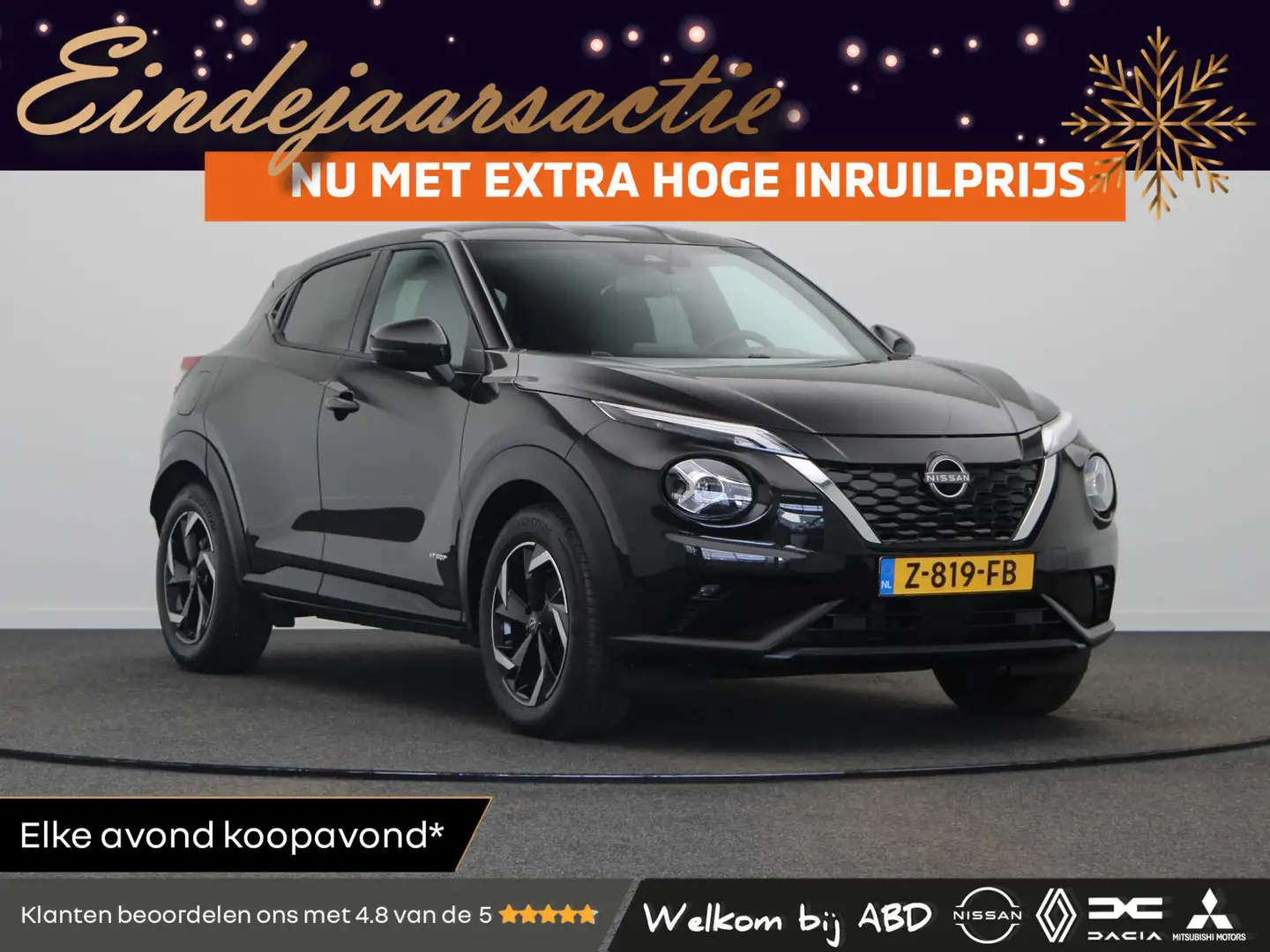 Nissan Juke 1.6 Hybrid N-Connecta | AutoPilot Cruise Control | Zwart - 1