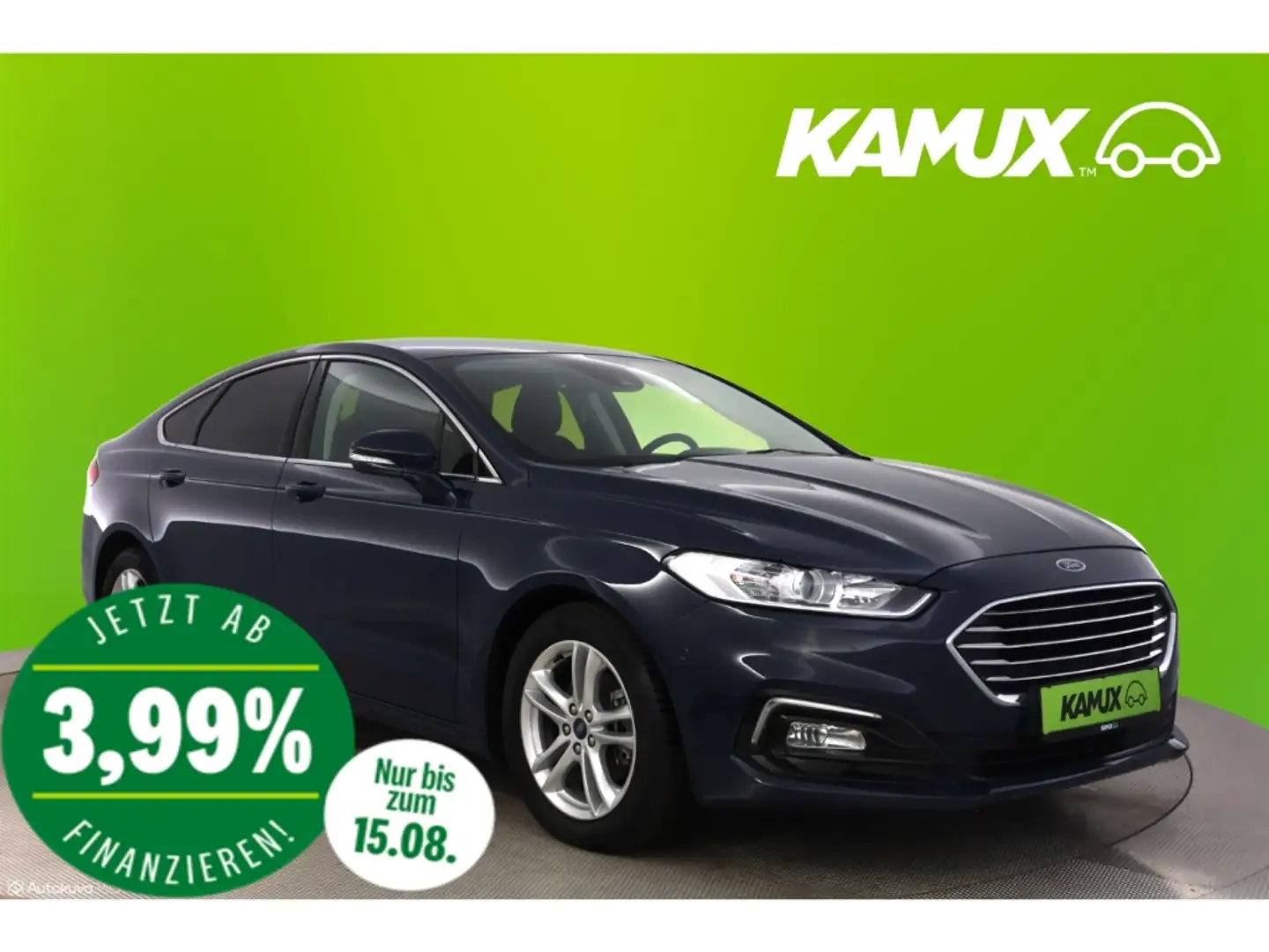 Ford Mondeo 2.0EB Limo Aut.Titanium+NAVI+KAMERA+TEMPO Blau - 1