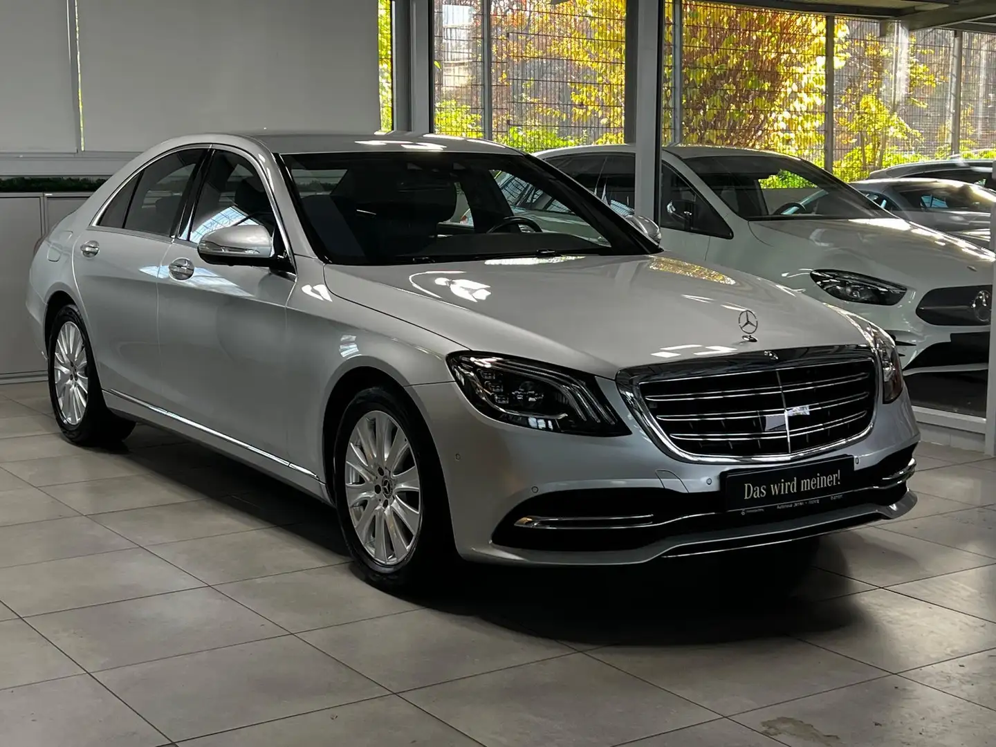 Mercedes-Benz S 560 4M Limo STANDHEIZUNG FB AHK+DISTRONIC+LED+ Silber - 2