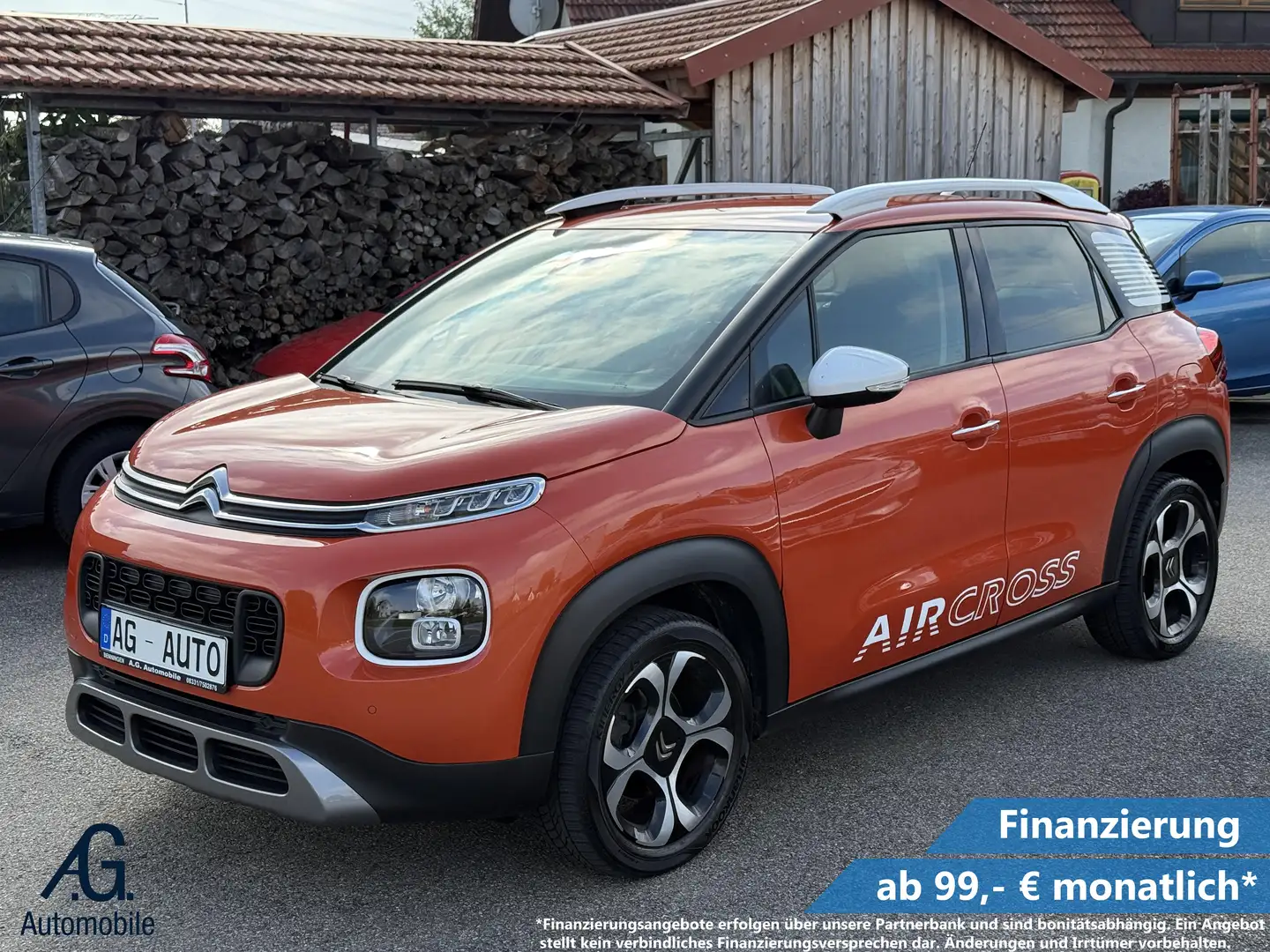 Citroen C3 Aircross Shine +Garantie Navi Kamera TÜV+Service NEU Orange - 1