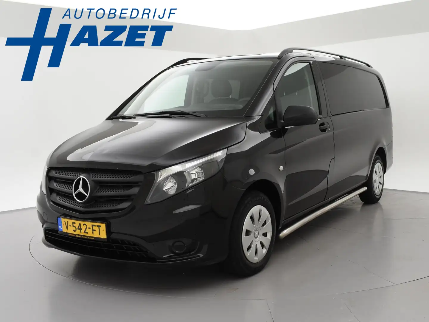 Mercedes-Benz Vito 114 CDI AUT. DUBBEL CABINE LANG 1e EIGENAAR + NAVI Black - 1