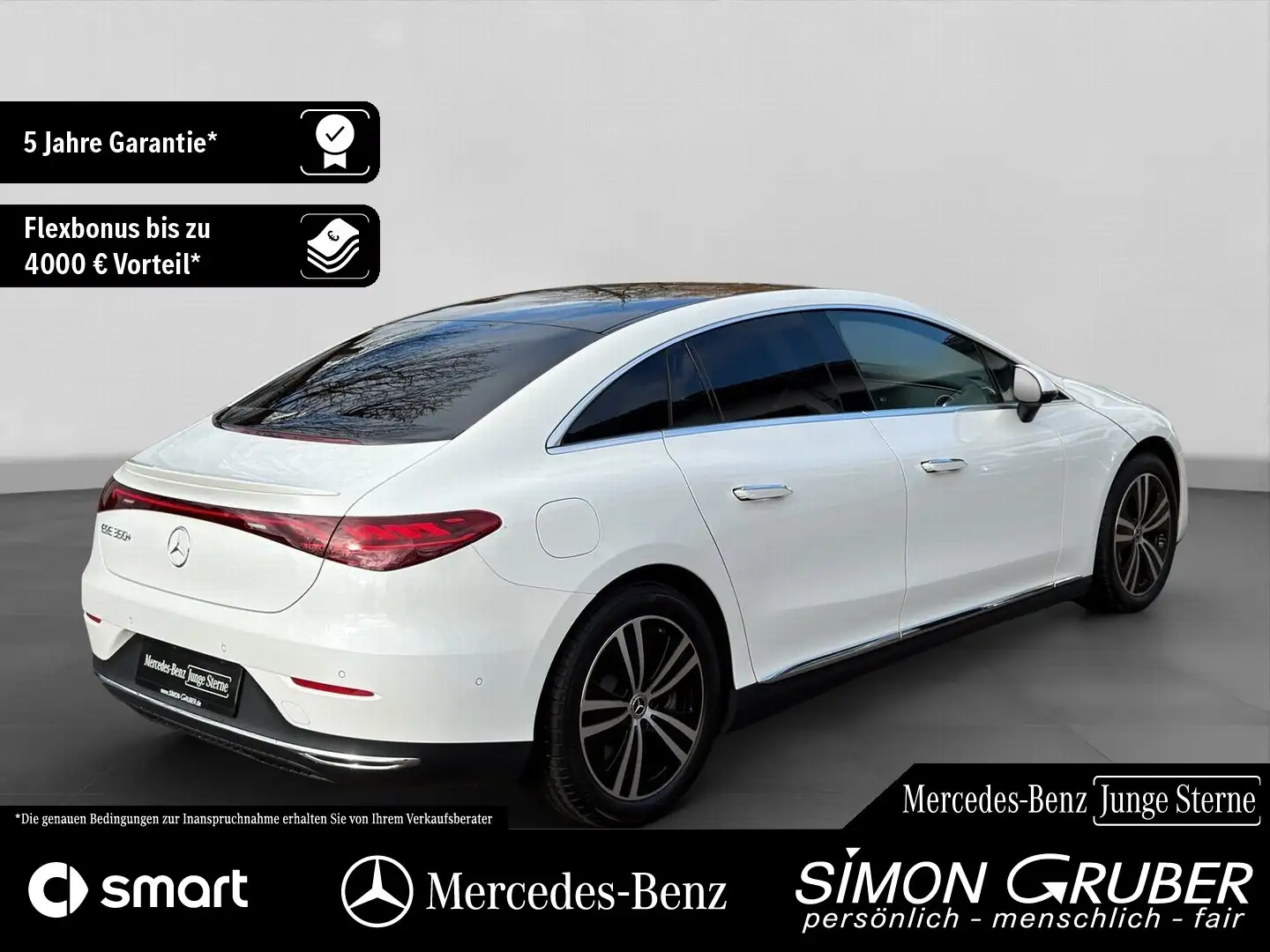 Mercedes-Benz EQE 350 + Pano Massage Servolock HAL AHK 96kwh Blanc - 2