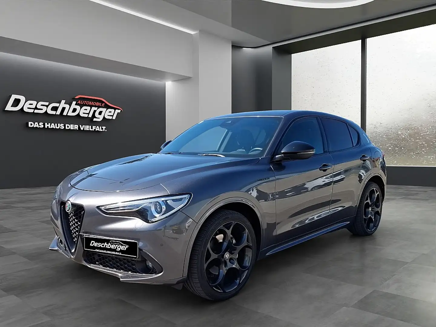 Alfa Romeo Stelvio Ti + Veloce Paket 2,2 16V 210 AT8 Q4 Grau - 1